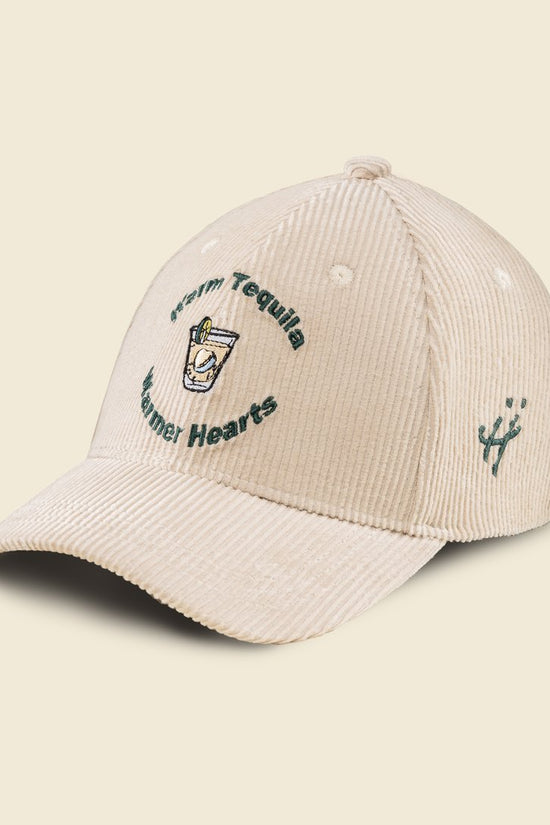 "Night faded, but the love didn’t" corduroy cap