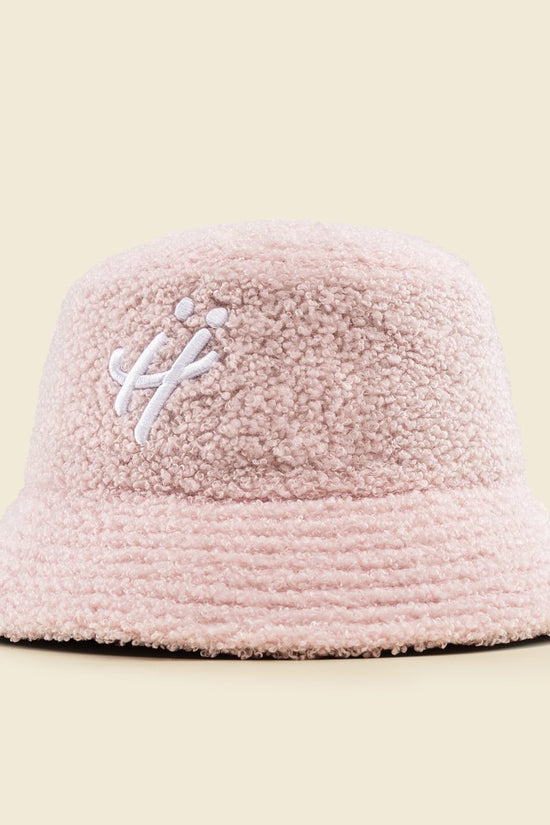 "The signature H" pink bucket hat