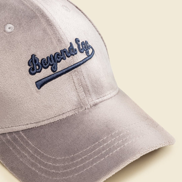 "Letting go to move forward" suede cap