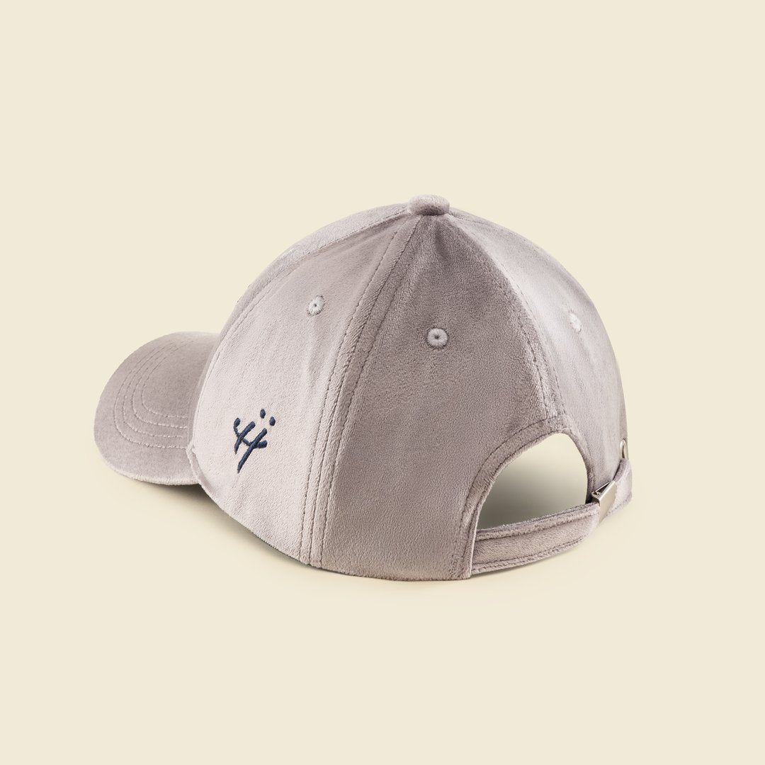 "Letting go to move forward" suede cap