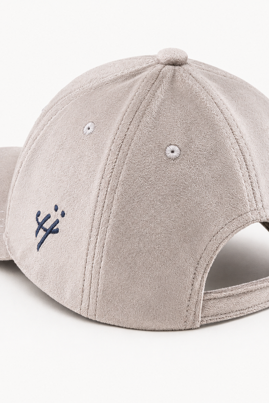 "Letting go to move forward" suede cap