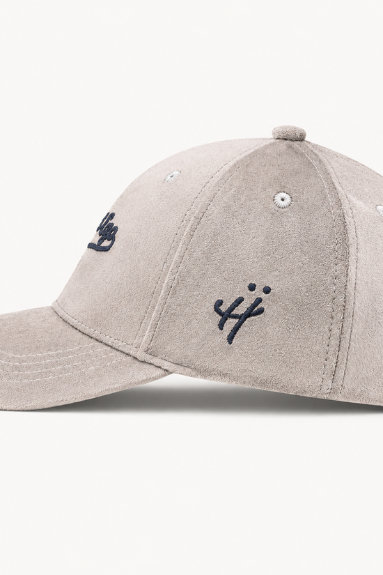 "Letting go to move forward" suede cap