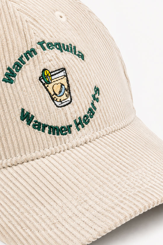 "Night faded, but the love didn’t" corduroy cap
