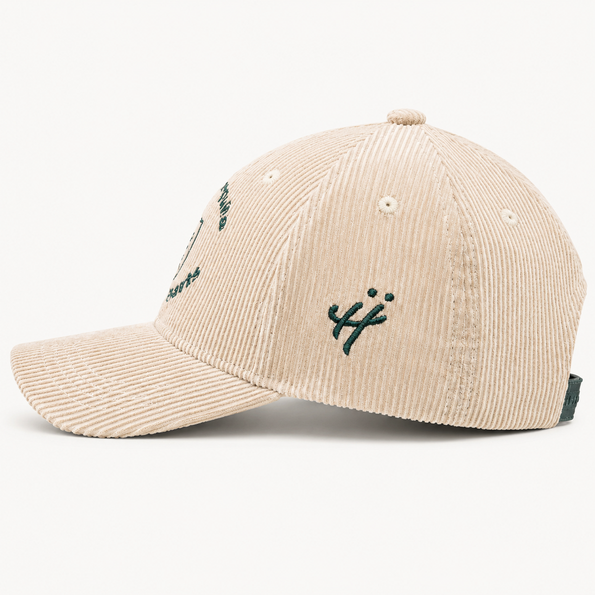 "Night faded, but the love didn’t" corduroy cap