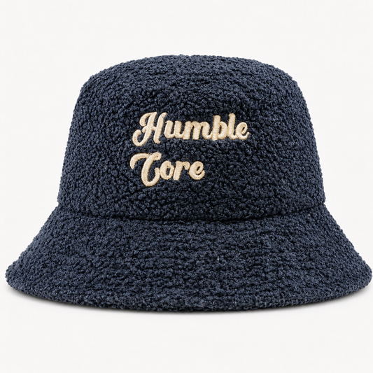 "Built strong core by bowing down" hat