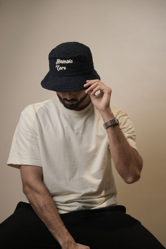 "Built strong core by bowing down" hat
